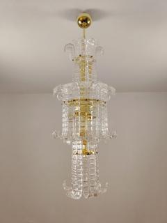  JL Light Style Murano glass chandelier with large Felci clear glasses - 4295409