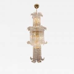 JL Light Style Murano glass chandelier with large Felci clear glasses - 4413690