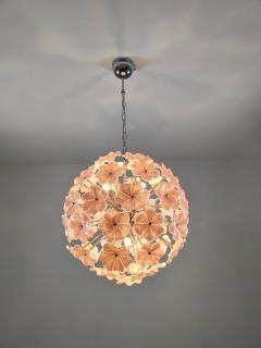  JL Light Style Murano glass flower Sputnik chandelier in pink color - 4293662