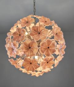  JL Light Style Murano glass flower Sputnik chandelier in pink color - 4293664