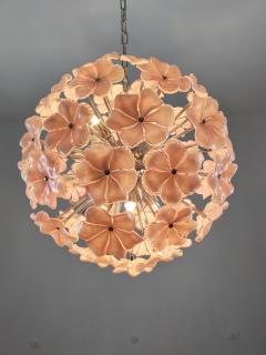  JL Light Style Murano glass flower Sputnik chandelier in pink color - 4293666