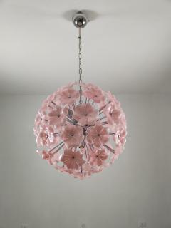  JL Light Style Murano glass flower Sputnik chandelier in pink color - 4321020