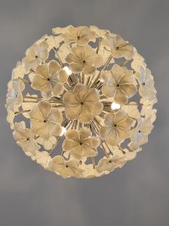  JL Light Style Murano glass flower Sputnik chandelier in white color - 4321013