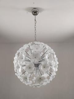  JL Light Style Murano glass flower Sputnik chandelier in white color - 4321018