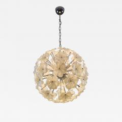  JL Light Style Murano glass flower Sputnik chandelier in white color - 4325661
