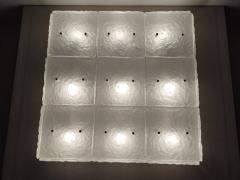  JL Light Style Murano glass flush mount Hammered sandblasted glasses - 4303530