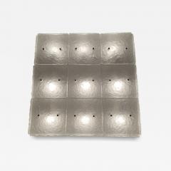  JL Light Style Murano glass flush mount Hammered sandblasted glasses - 4325658