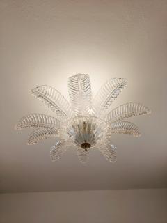  JL Light Style Murano glass flush mount large leaf clear felci - 4300806