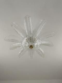  JL Light Style Murano glass flush mount large leaf clear felci - 4300808