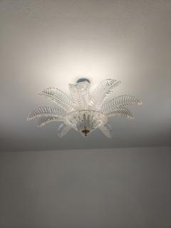  JL Light Style Murano glass flush mount large leaf clear felci - 4300810