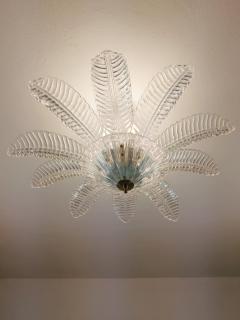 JL Light Style Murano glass flush mount large leaf clear felci - 4385359