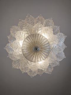  JL Light Style Murano glass large ceiling chandelier with clear harmony leaves - 4300710
