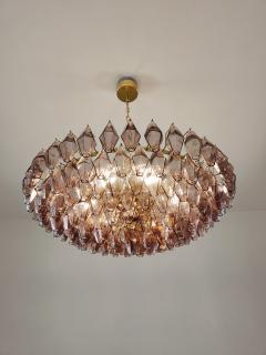  JL Light Style Murano glass poliedri chandelier in mauve color and 38 5 diameter - 4360413