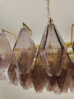  JL Light Style Murano glass poliedri chandelier in mauve color and 38 5 diameter - 4360422
