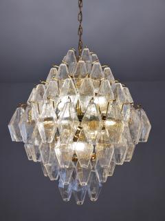  JL Light Style Murano glass poliedri chandelier in poliedro shaped an clear glass - 4293890