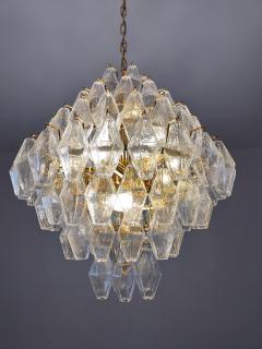  JL Light Style Murano glass poliedri chandelier in poliedro shaped an clear glass - 4293894