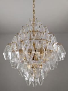  JL Light Style Murano glass poliedri chandelier in poliedro shaped an clear glass - 4293898