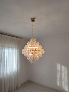  JL Light Style Murano glass poliedri chandelier in poliedro shaped an clear glass - 4293899