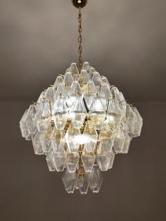  JL Light Style Murano glass poliedri chandelier in poliedro shaped an clear glass - 4293901