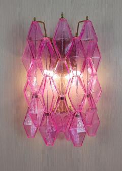  JL Light Style Murano glass poliedri wall sconce in fuchsia color - 4297775