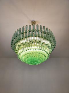  JL Light Style Murano glass quadriedri chandelier in green color - 4295399