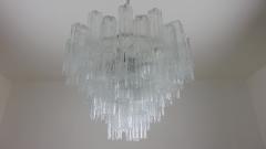  JL Light Style Murano glass tronchi chandelier alternated clear - 4294302