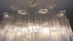  JL Light Style Murano glass tronchi chandelier alternated clear - 4294304