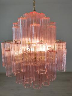  JL Light Style Murano glass tronchi chandelier symmetrical shaped pink - 4294260