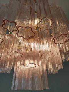  JL Light Style Murano glass tronchi chandelier with pink alternated glasses - 4294231