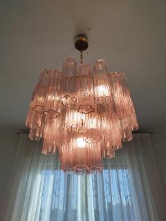  JL Light Style Murano glass tronchi chandelier with pink alternated glasses - 4294232