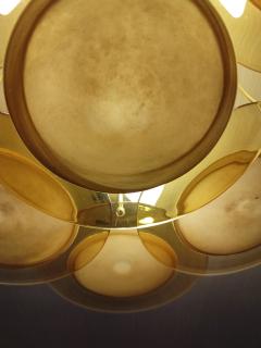  JL Light Style Murano glass wall sconce amber discs - 4297746