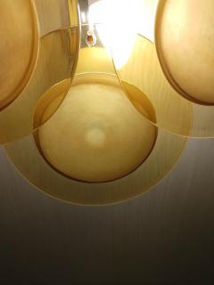  JL Light Style Murano glass wall sconce amber discs - 4297747