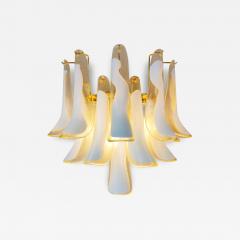  JL Light Style Murano glass wall sconce amber feathers large version - 4385411