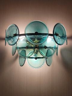  JL Light Style Murano glass wall sconce green Trumpets - 4298092