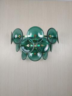  JL Light Style Murano glass wall sconce green Trumpets - 4298101