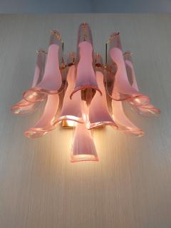  JL Light Style Murano glass wall sconce pink feathers large version - 4297982