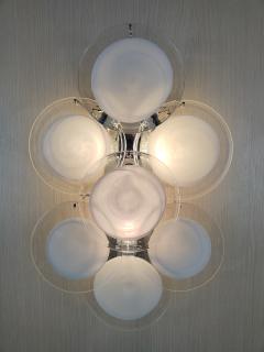  JL Light Style Murano glass wall sconce white discs - 4297724