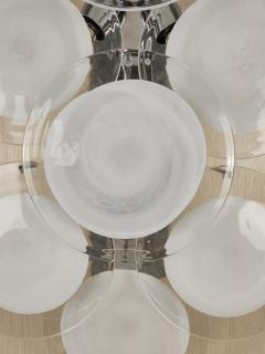  JL Light Style Murano glass wall sconce white discs - 4297729