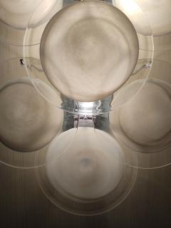  JL Light Style Murano glass wall sconce white discs - 4297730