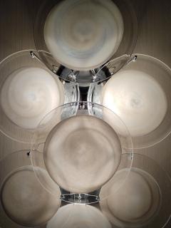  JL Light Style Murano glass wall sconce white discs - 4297731