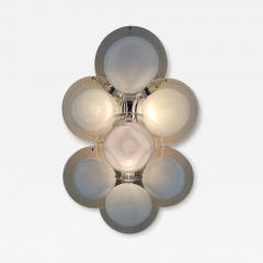  JL Light Style Murano glass wall sconce white discs - 4379258