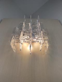  JL Light Style Murano glass wall sconce with clear C link glasses - 4297913