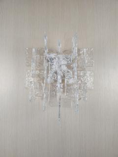  JL Light Style Murano glass wall sconce with clear C link glasses - 4297914