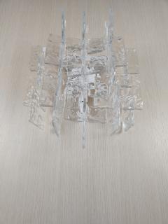  JL Light Style Murano glass wall sconce with clear C link glasses - 4297915
