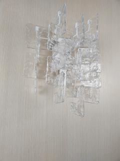  JL Light Style Murano glass wall sconce with clear C link glasses - 4297916
