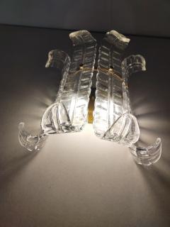  JL Light Style Murano glass wall sconce with clear Felci glasses - 4297990