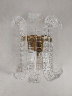  JL Light Style Murano glass wall sconce with clear Felci glasses - 4297991