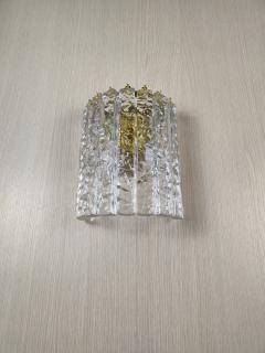  JL Light Style Murano glass wall sconce with clear hammered bars - 4298029