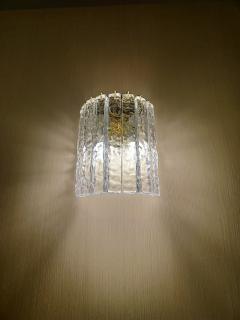  JL Light Style Murano glass wall sconce with clear hammered bars - 4298032