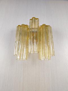  JL Light Style Murano glass wall sconce with side alternated amber tronchi glasses - 4550331